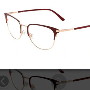 Calvin Klein CK20303  Unisex Eyeglasses Frames RXable. Satin Burgundy NWT
